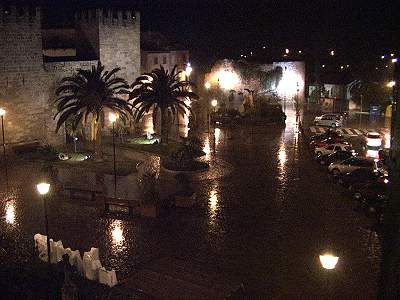 Nacht, Regen in Alcudia