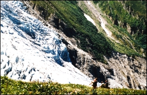 Fuß des Glacier du Trient