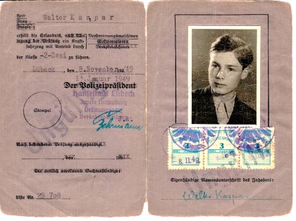 Fuehrerschein Walther 1949