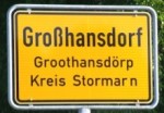 Groothansdoerp Ortsschild