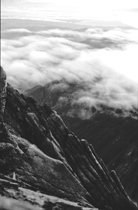Kinabalu Blick in den Kessel nordwärts