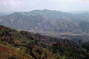 Gebirge nahe der Thai-burmesischen Grenze
