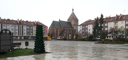 Koszalin Market Place with St. Mary's Church