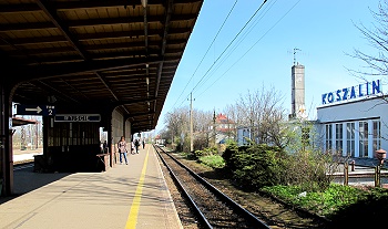 Koszalin Bahnsteig