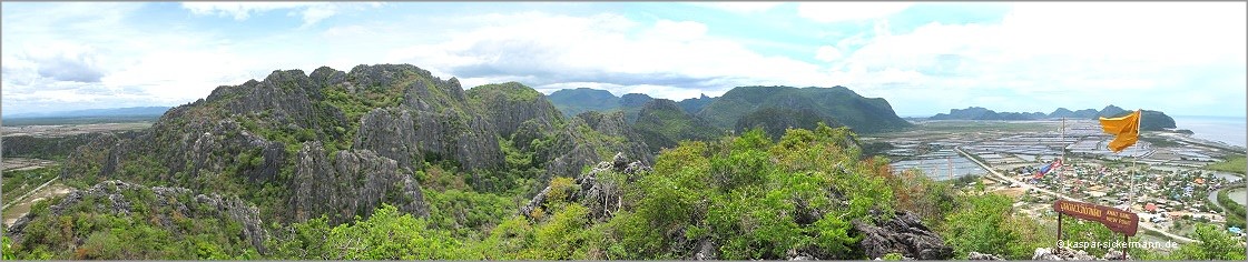 Sam Roi Yot: Panorama vom Khao Daeng