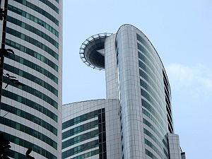 Millennium tower, landing place for helicopters