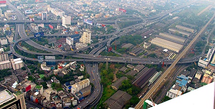 Baiyoke Tower, view to NE