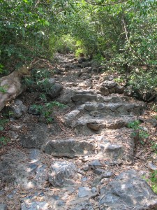 Sam Roi Yot, steep stairs