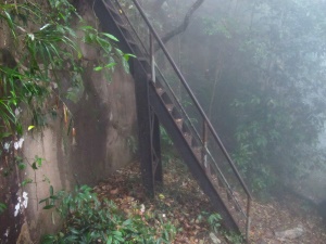 Phu Kradueng, stairs at the cliff