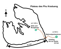 Karte Plateau Phu Kradueng